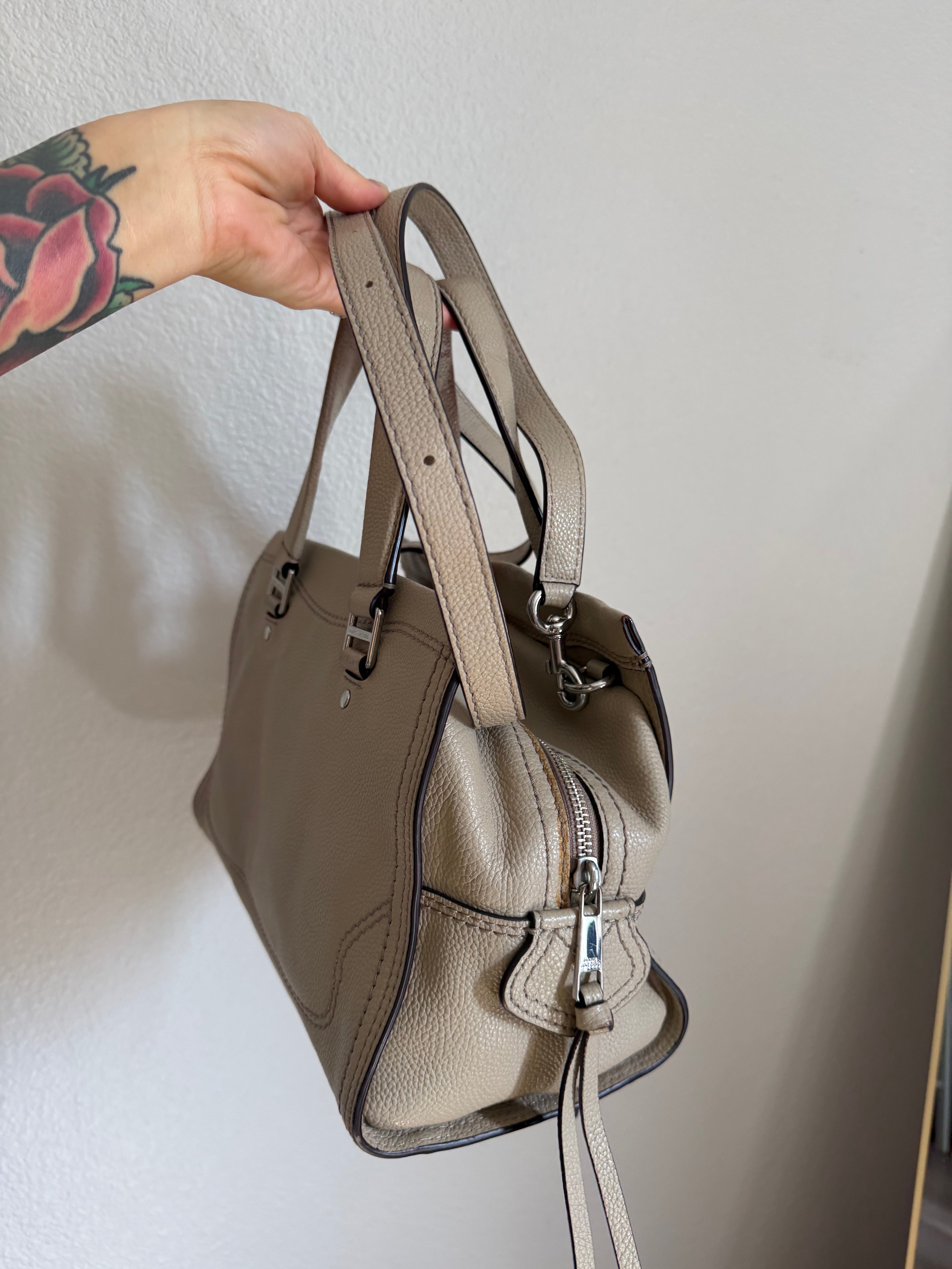 Marc Jacobs Mini Cruiser Pebbled Leather Crossbody Satchel