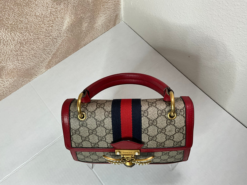 Gucci Queen Bee Margaret Top Handle with long strap
