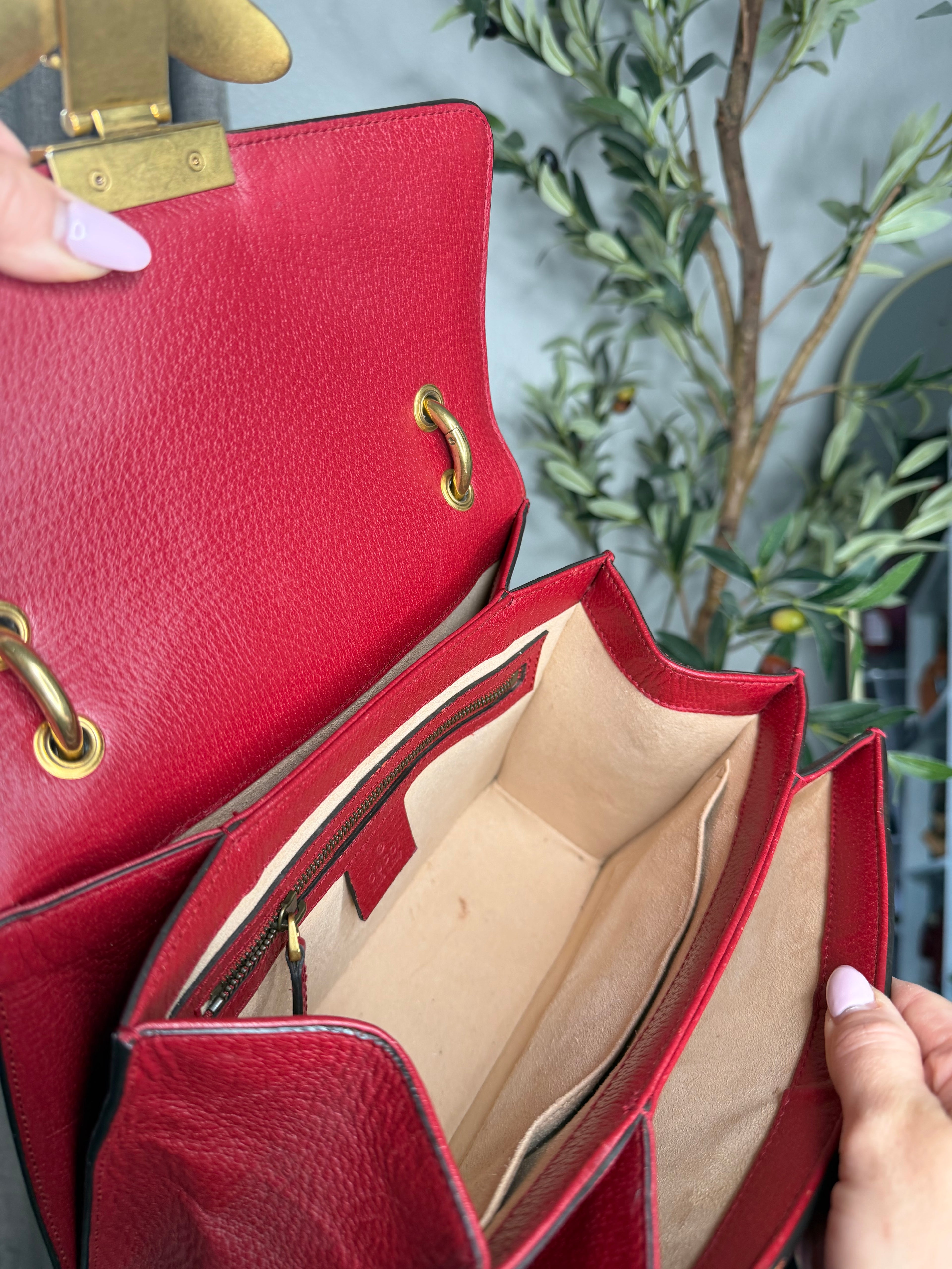 Gucci Queen Bee Margaret Top Handle with long strap