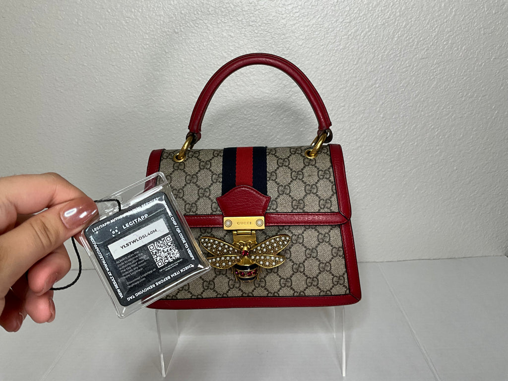 Gucci Queen Bee Margaret Top Handle with long strap