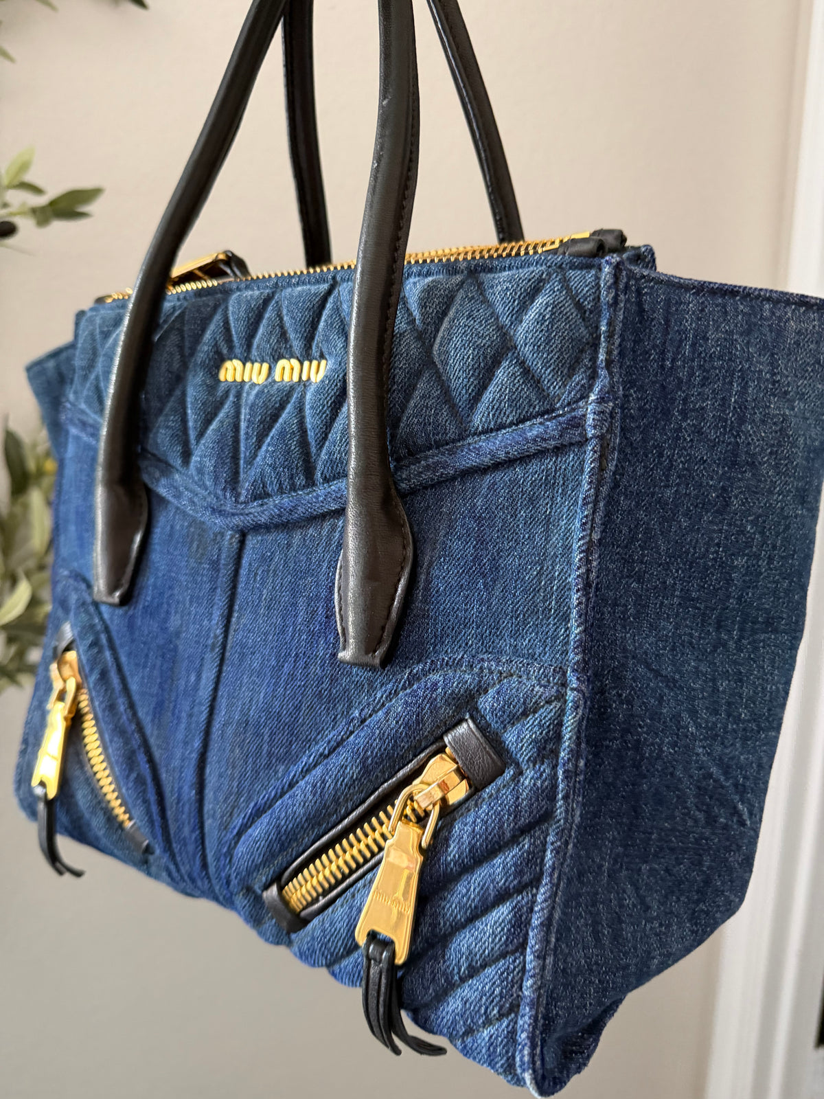 Miu Miu Denim Tote