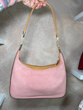 Gucci Pink Suede Shoulder Bag