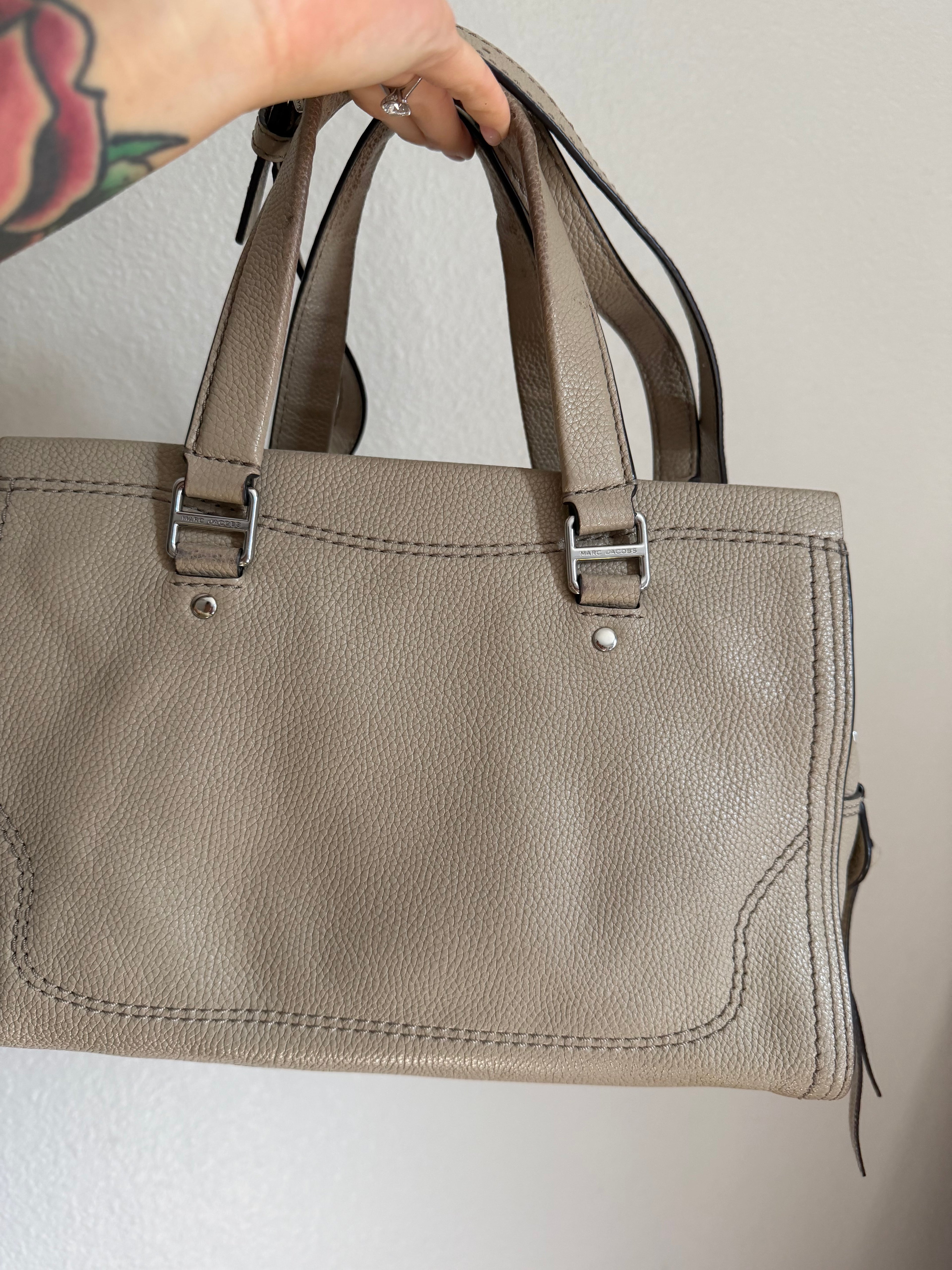 Marc Jacobs Mini Cruiser Pebbled Leather Crossbody Satchel