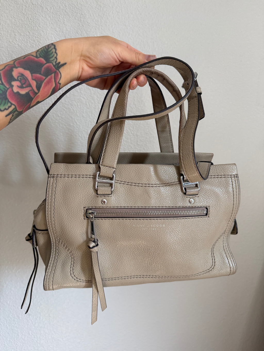 Marc Jacobs Mini Cruiser Pebbled Leather Crossbody Satchel