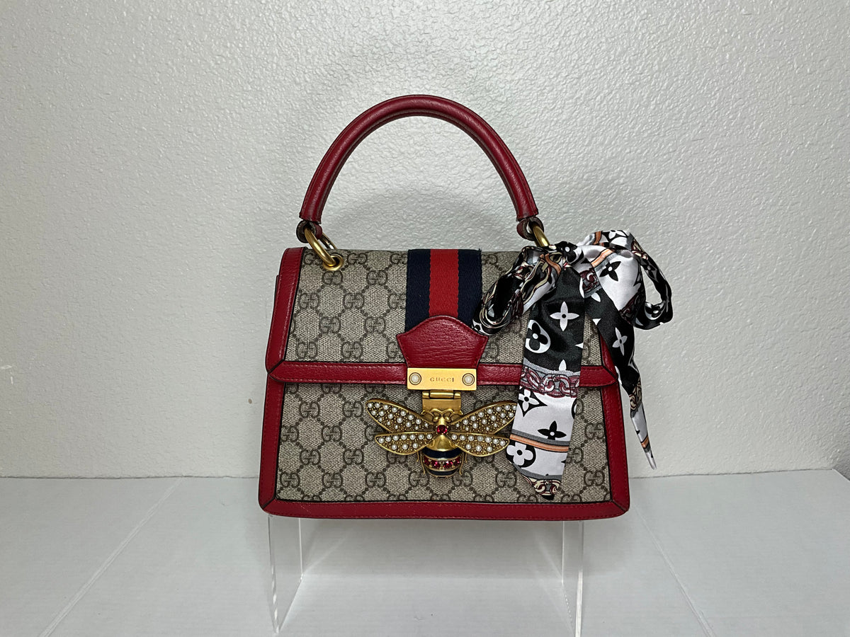 Gucci Queen Bee Margaret Top Handle with long strap