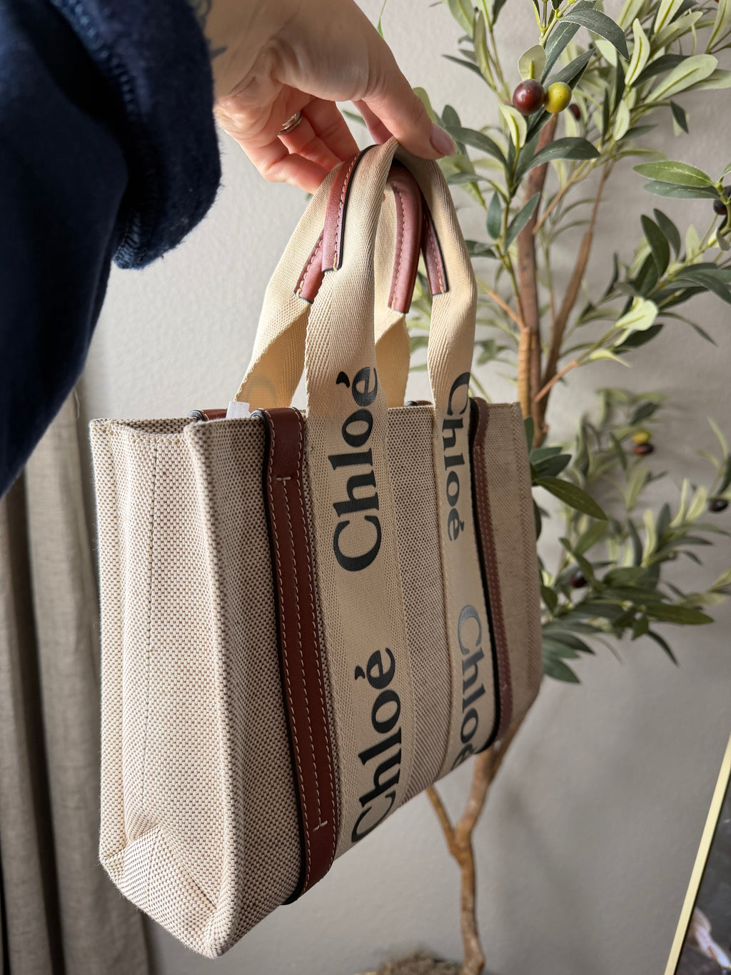 Chloe Woody Mini Tote