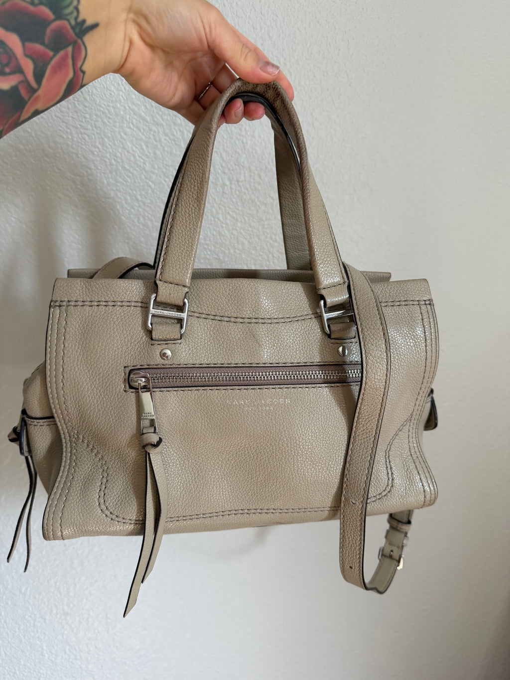 Marc Jacobs Mini Cruiser Pebbled Leather Crossbody Satchel