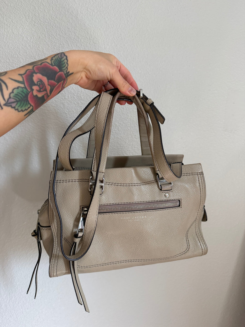Marc Jacobs Mini Cruiser Pebbled Leather Crossbody Satchel