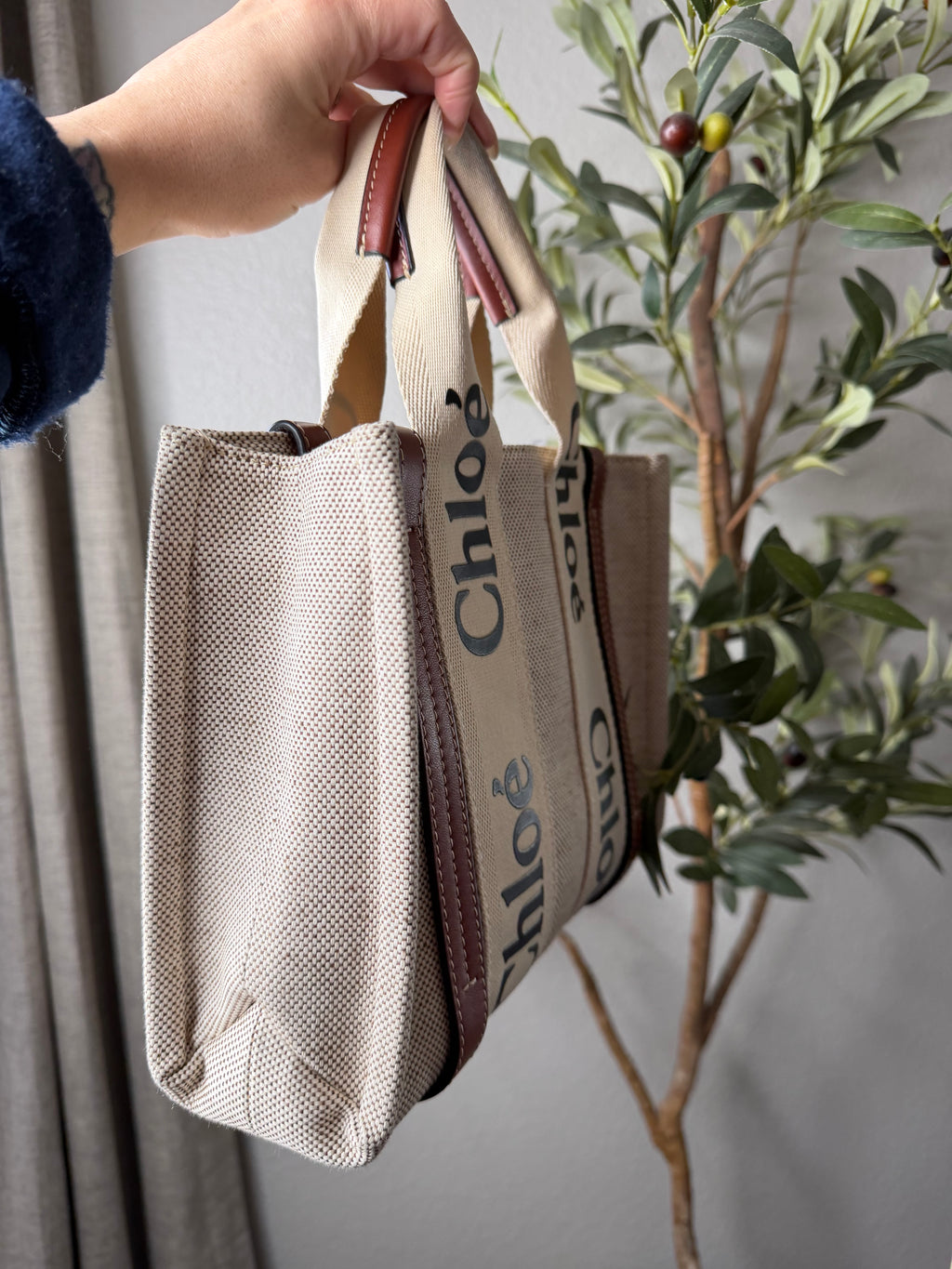 Chloe Woody Mini Tote