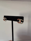 Chanel interlock stud earrings