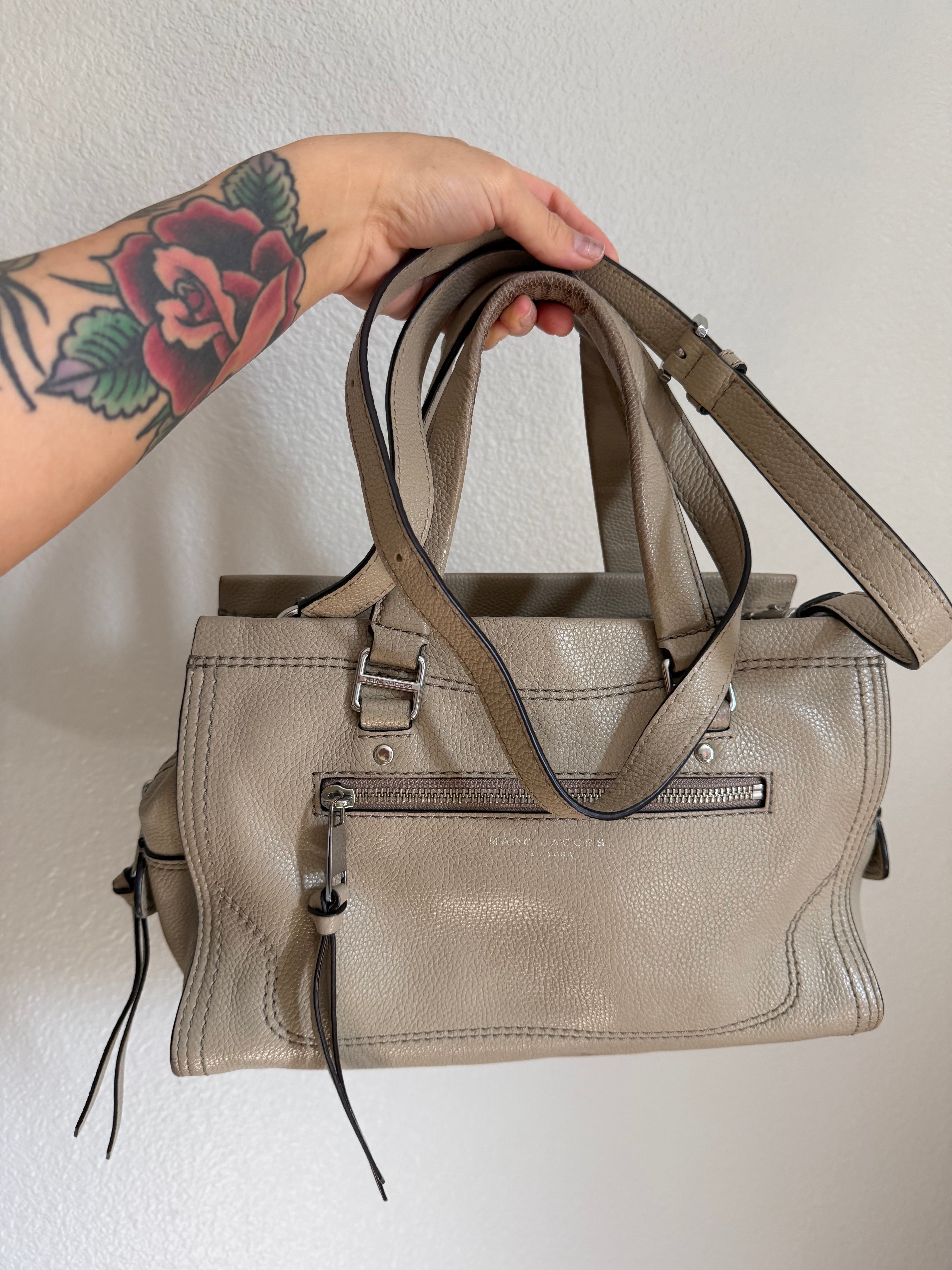 Marc Jacobs Mini Cruiser Pebbled Leather Crossbody Satchel