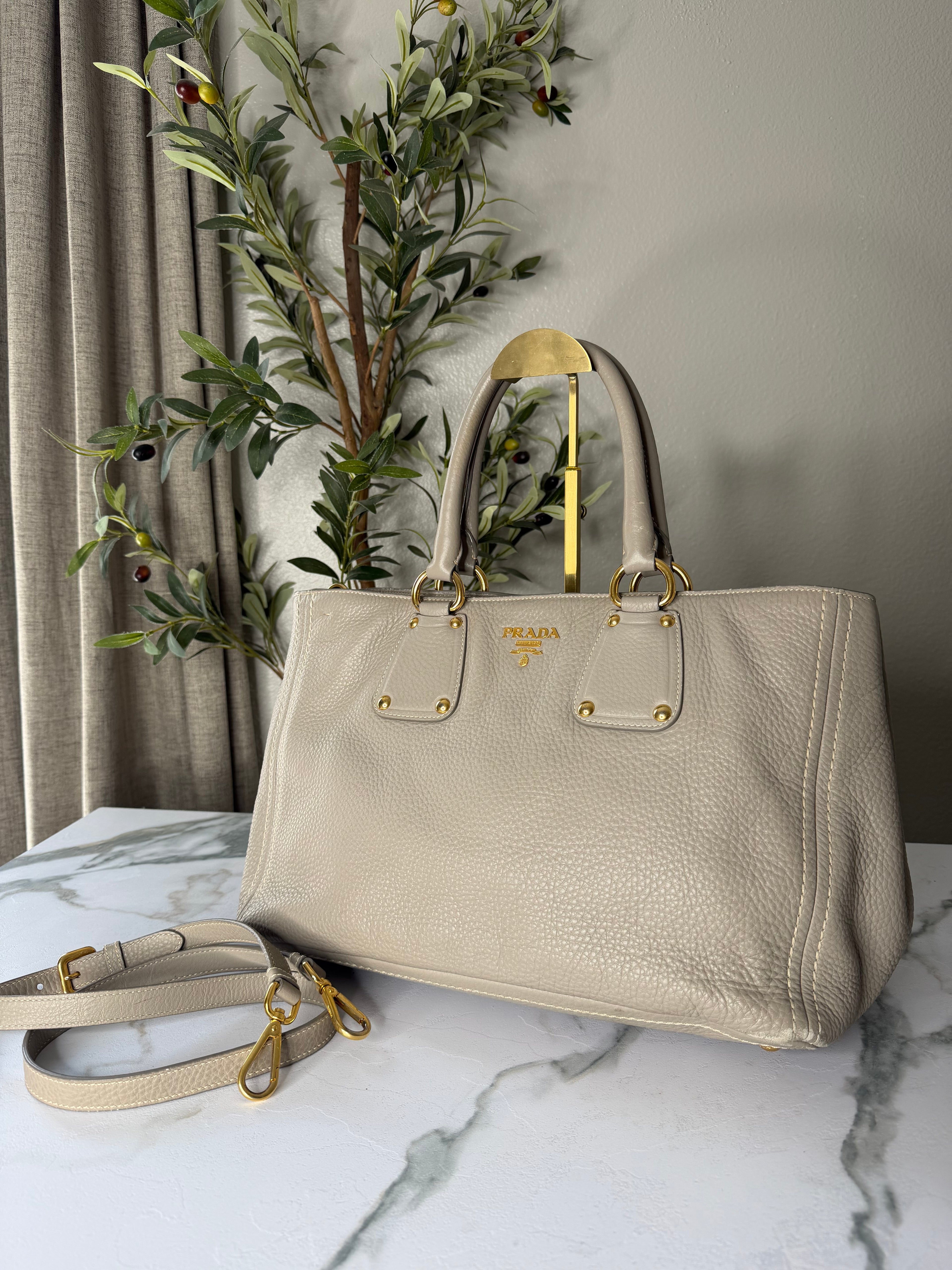 Prada Vitello Daino Tote