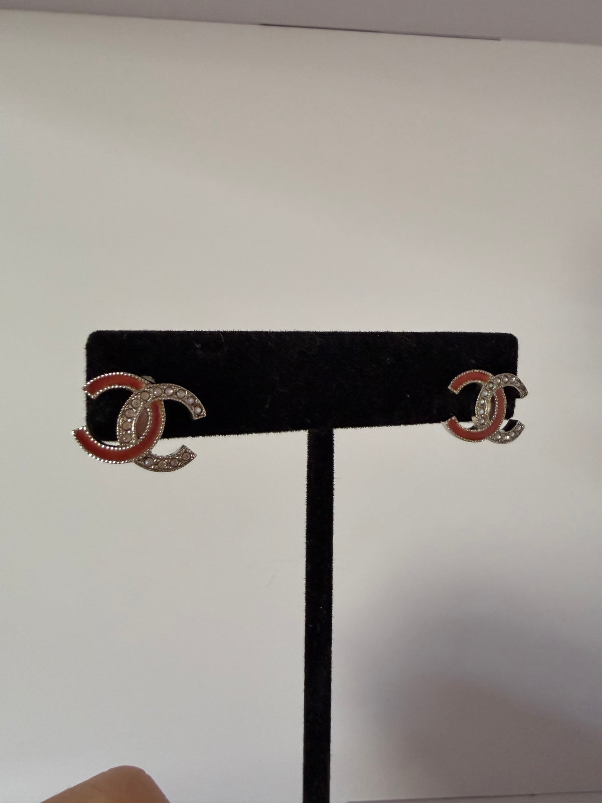 Chanel interlock stud earrings