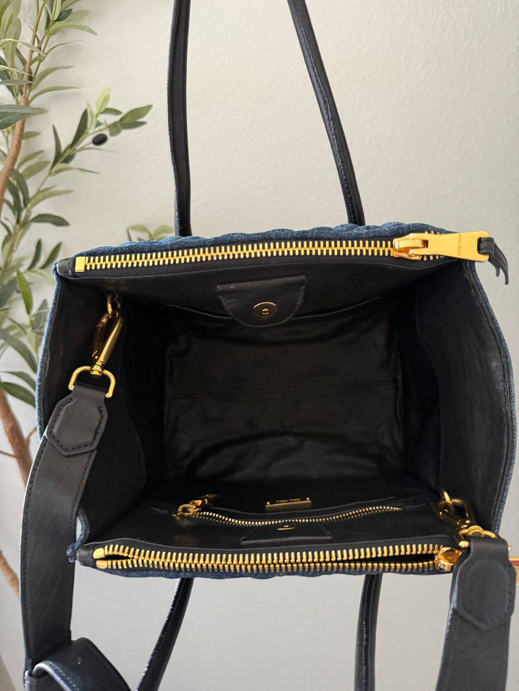 Miu Miu Denim Tote