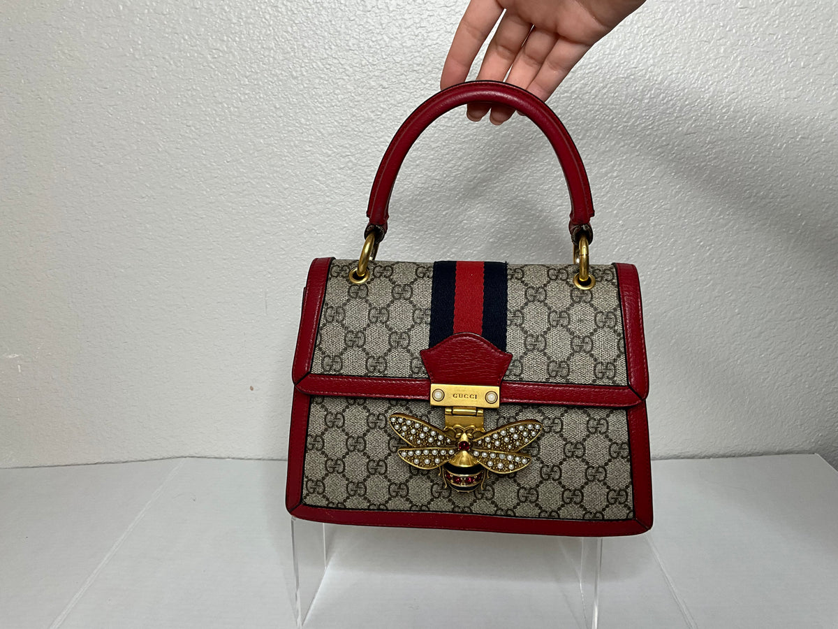 Gucci Queen Bee Margaret Top Handle with long strap