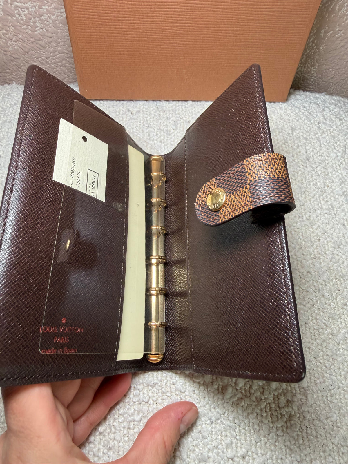 Louis Vuitton Damier Ebene Agenda PM