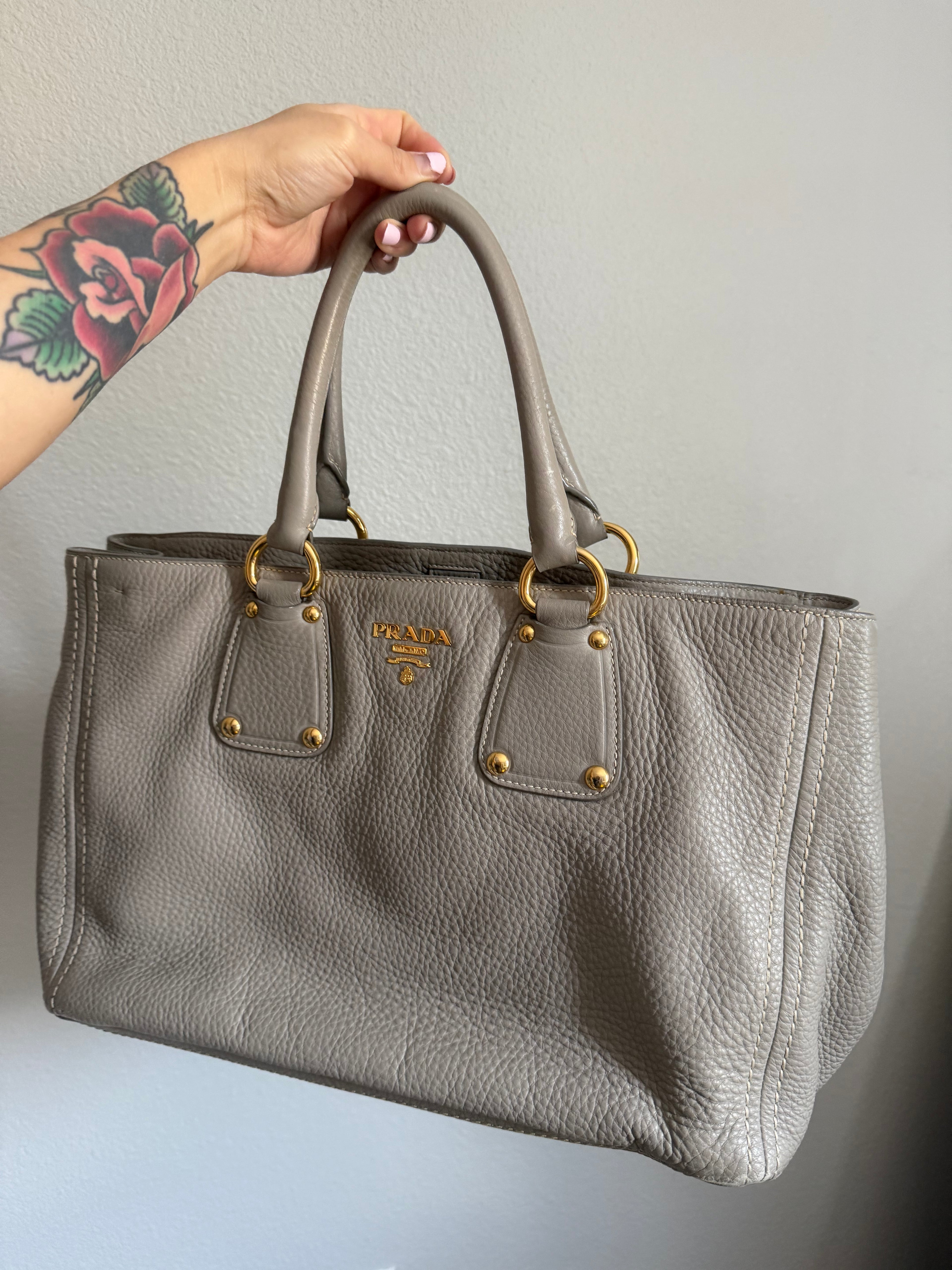 Prada Vitello Daino Tote