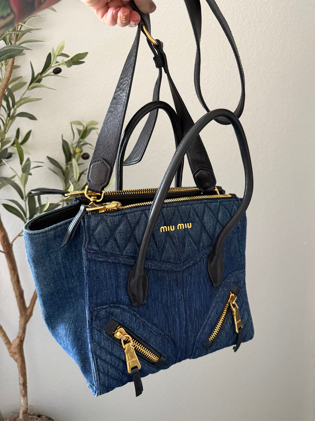 Miu Miu Denim Tote