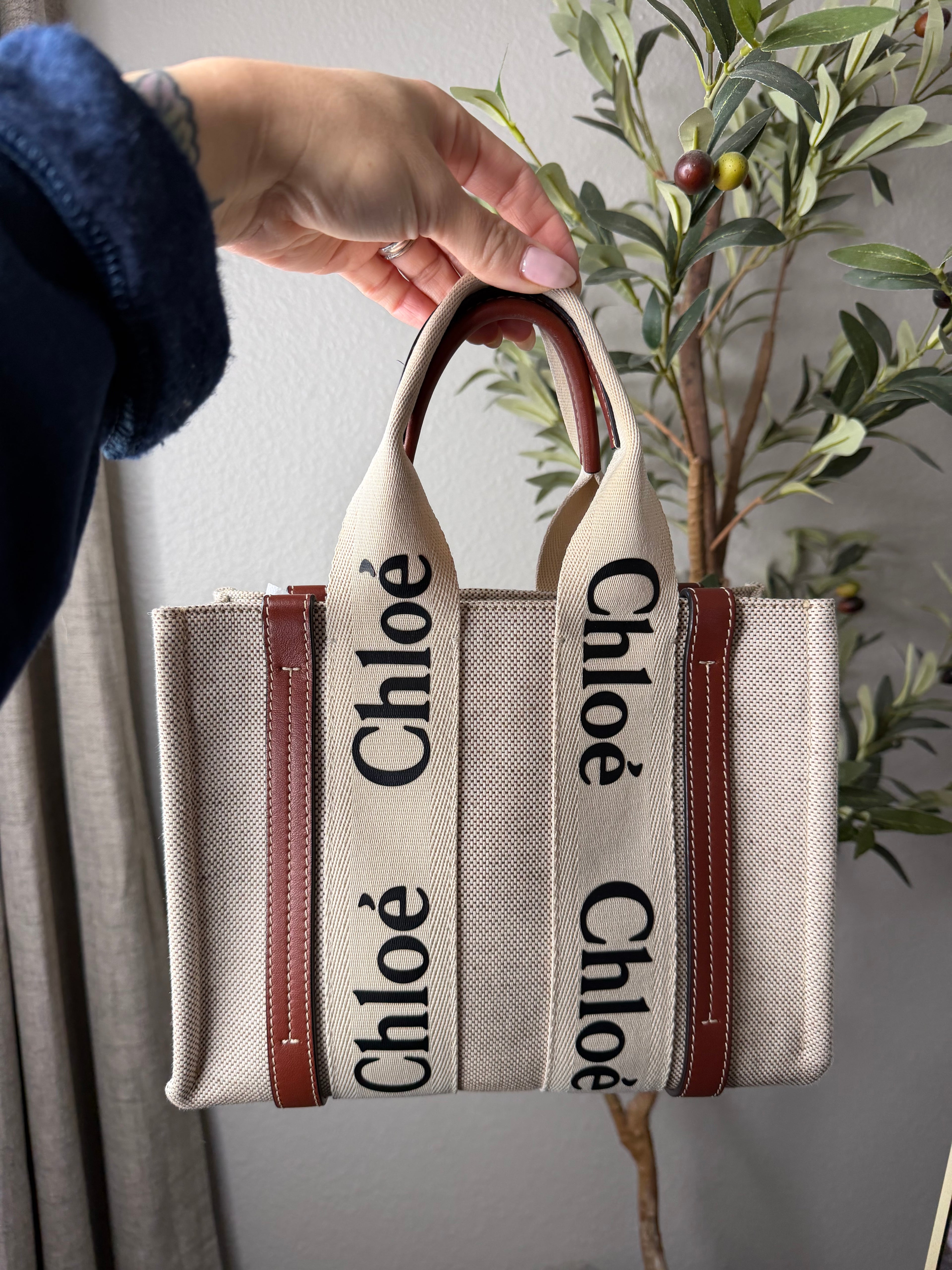 Chloe Woody Mini Tote
