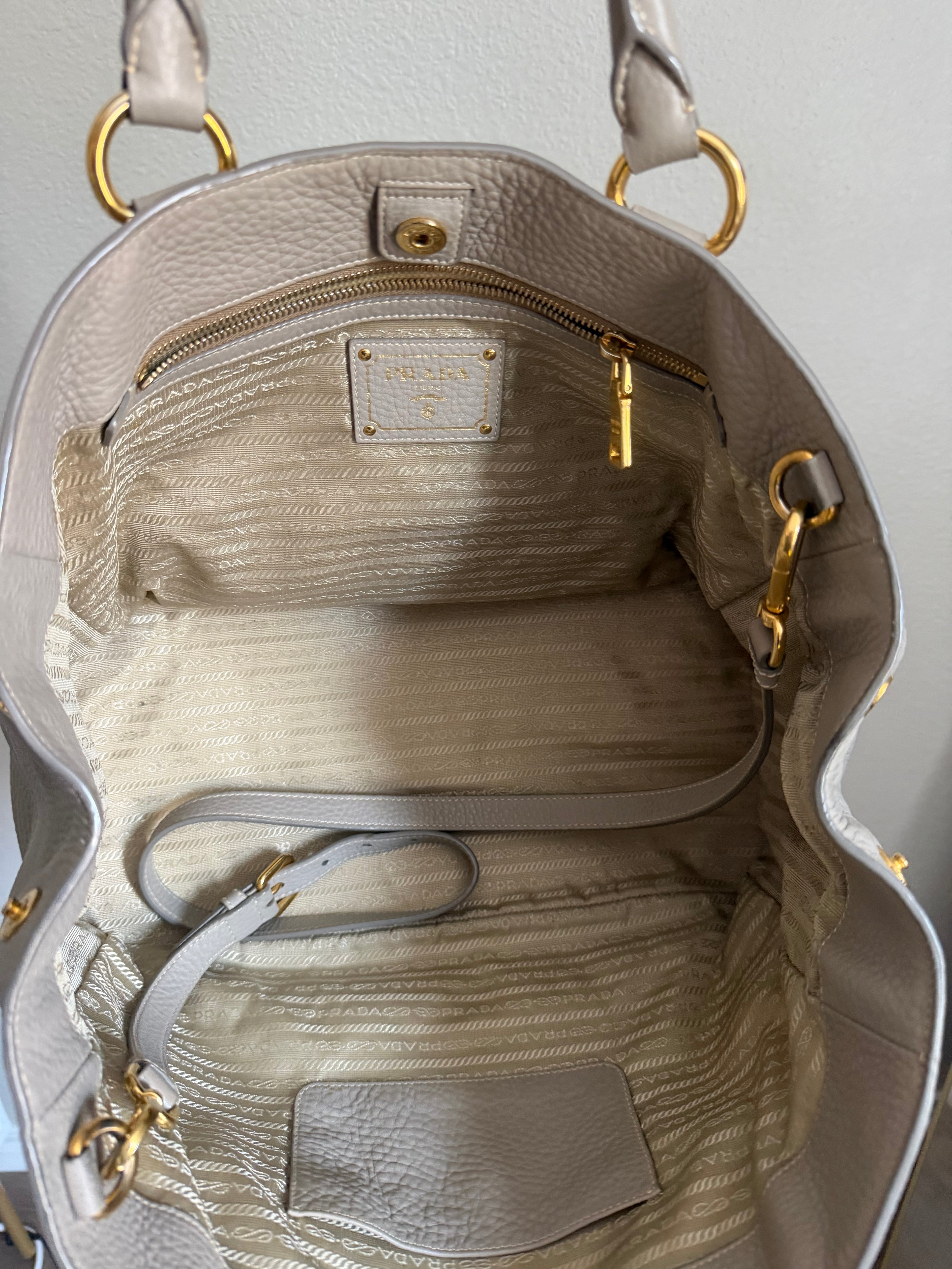 Prada Vitello Daino Tote