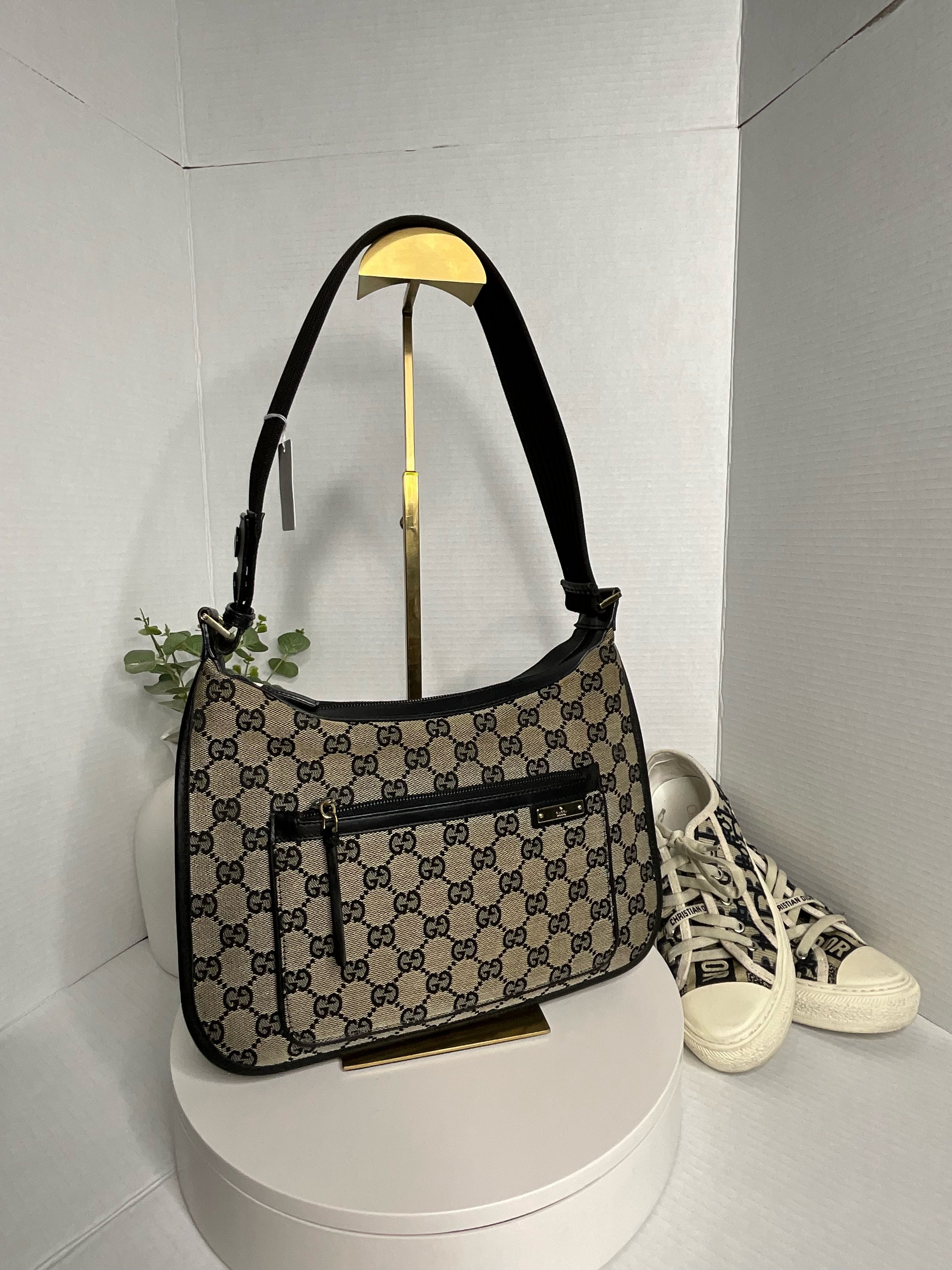 Vintage Gucci GG Canvas Shoulder Bag