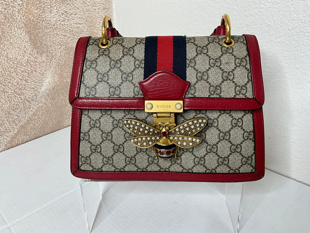 Gucci Queen Bee Margaret Top Handle with long strap