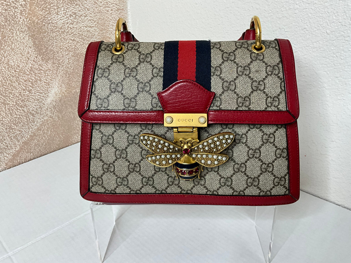 Gucci Queen Bee Margaret Top Handle with long strap