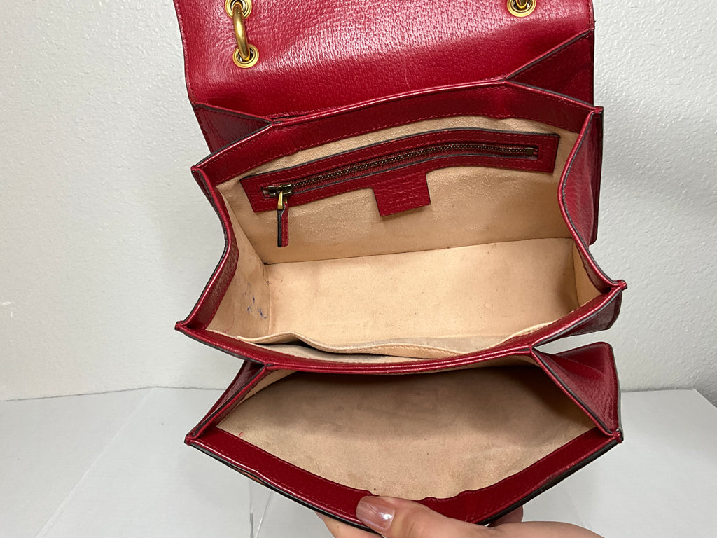 Gucci Queen Bee Margaret Top Handle with long strap