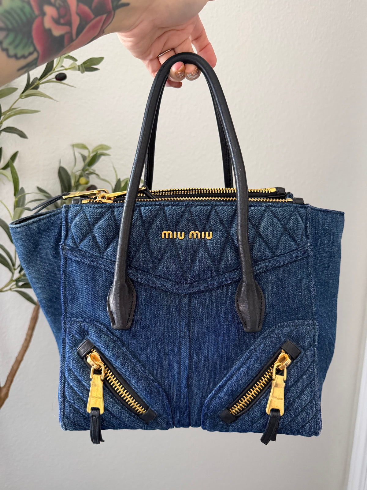 Miu Miu Denim Tote