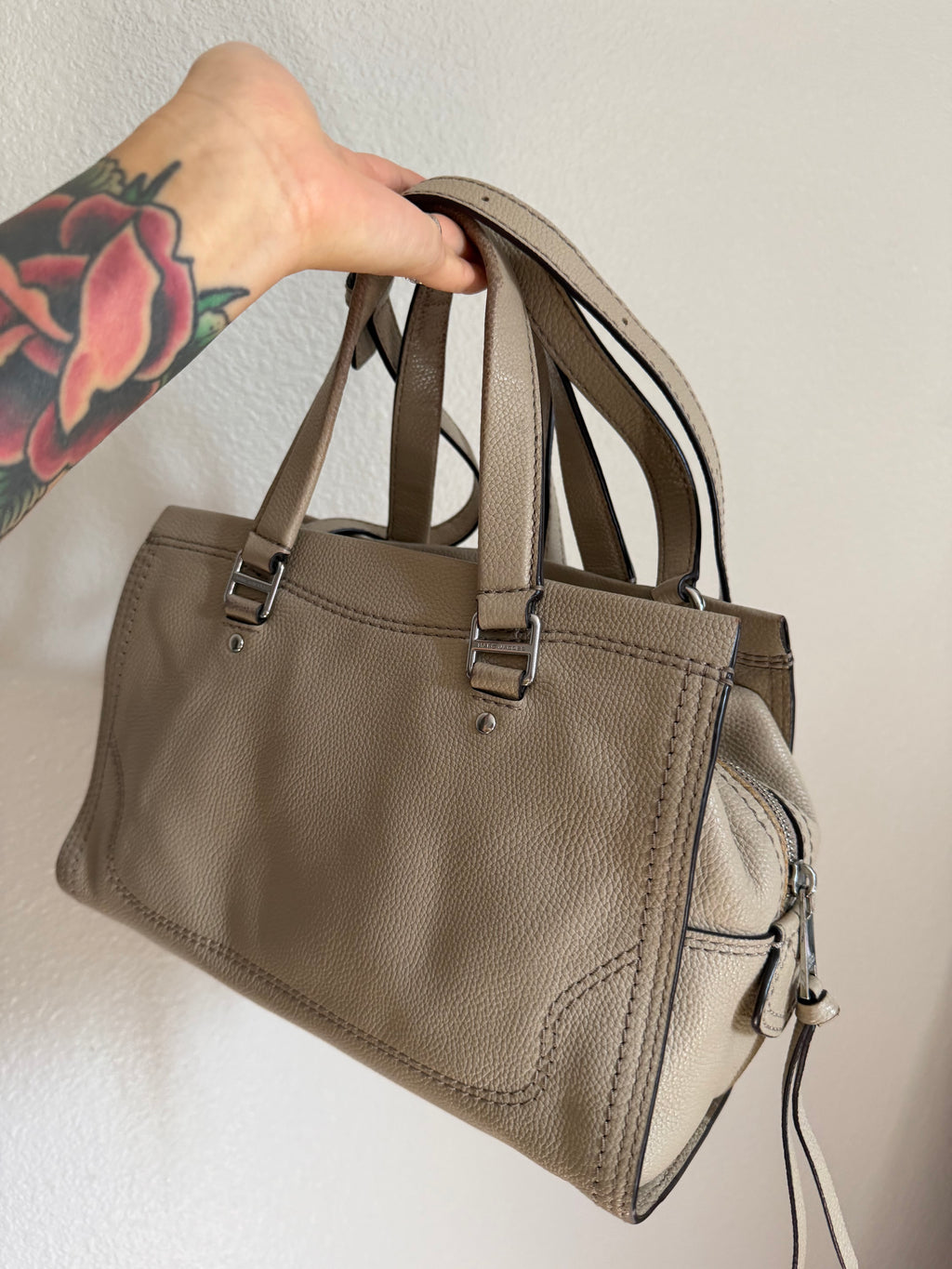 Marc Jacobs Mini Cruiser Pebbled Leather Crossbody Satchel