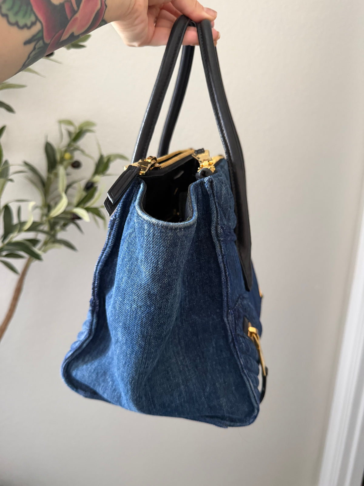 Miu Miu Denim Tote