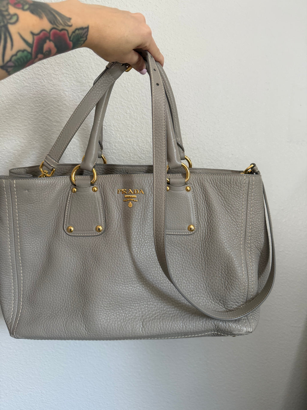 Prada Vitello Daino Tote