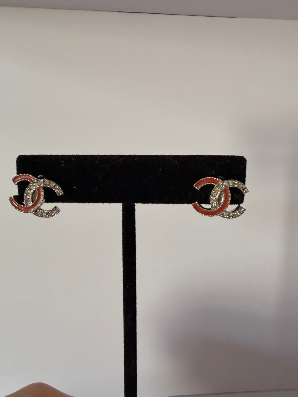 Chanel interlock stud earrings
