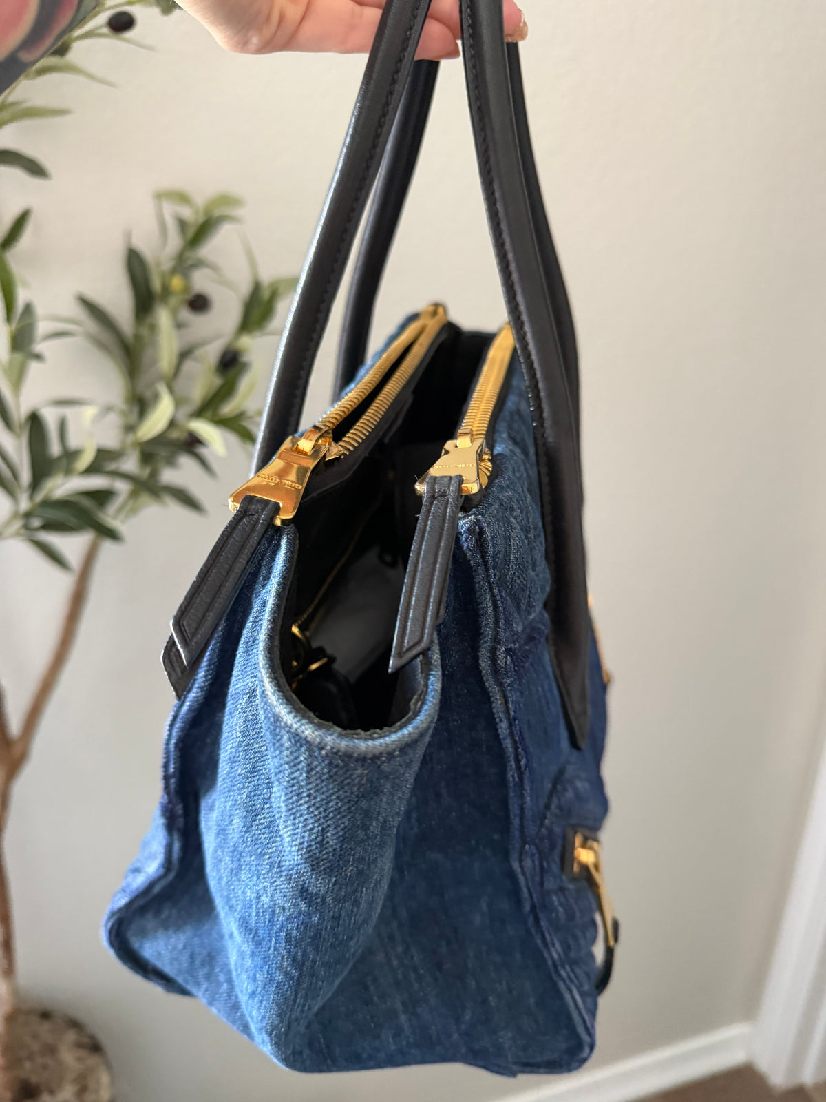 Miu Miu Denim Tote
