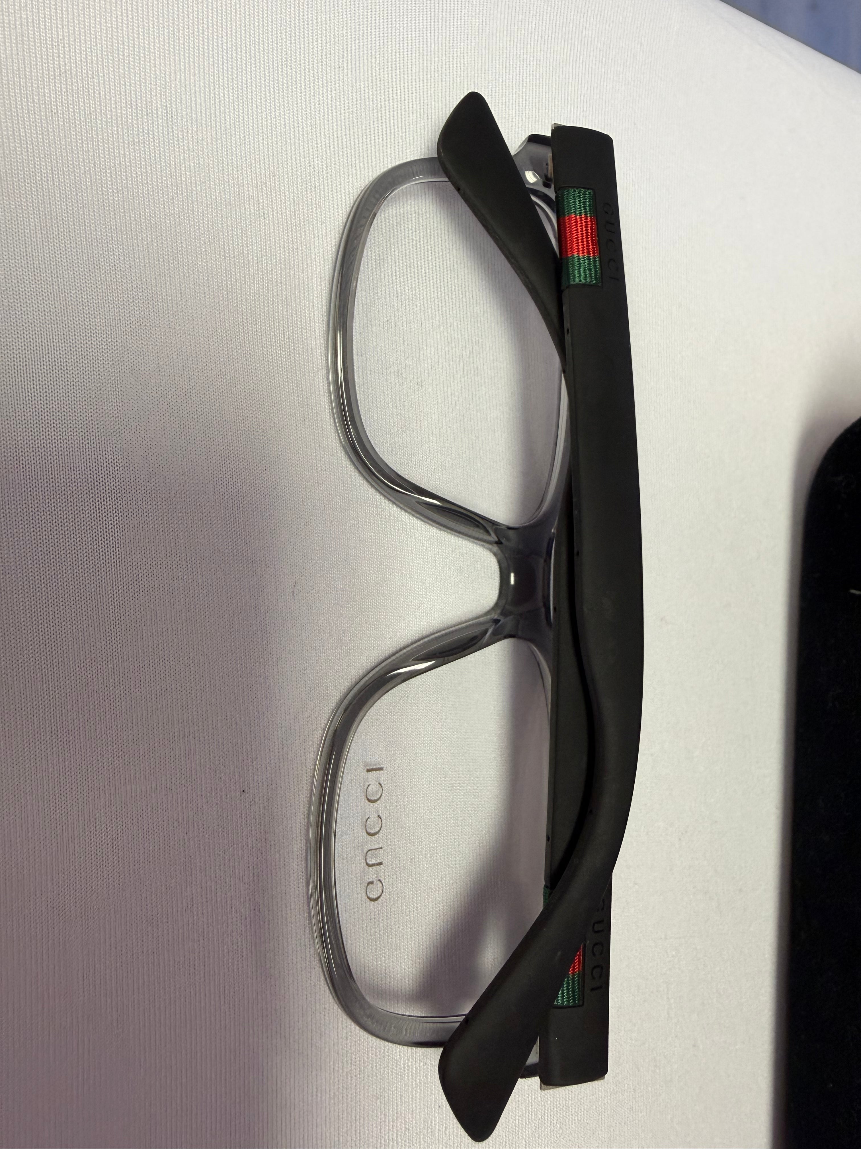 Gucci clear/RX sunglasses
